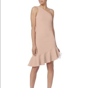 Off shoulder cinqasept pink dress. BNWT